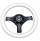 VR00 Steering Wheel -  Diameter 280mm - White Color - 62.00784.01 - Riviera 